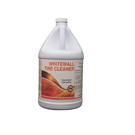 WARSAW CHEMICAL Whitewall Cleaner, 1-Gallon, 4PK 20884-0000004
